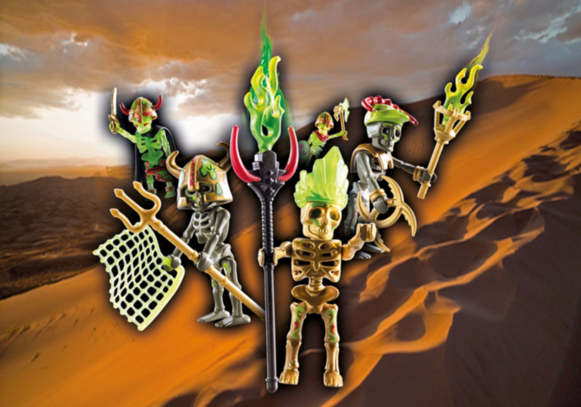 Playmobil® Novelmore Skeleton Surprise Box - Sal'ahari Sands Skelettarmee (Series 1) minifiguren