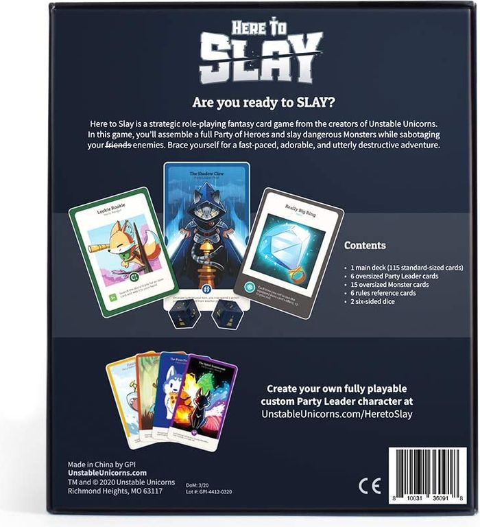The best prices today for Here to Slay - TableTopFinder
