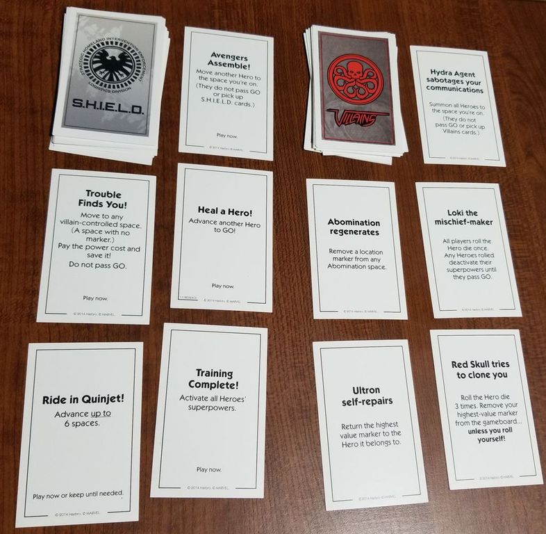 Monopoly Avengers Edition cartas