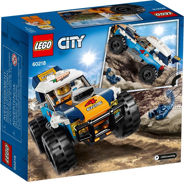 LEGO® City Desert Rally Racer achterkant van de doos