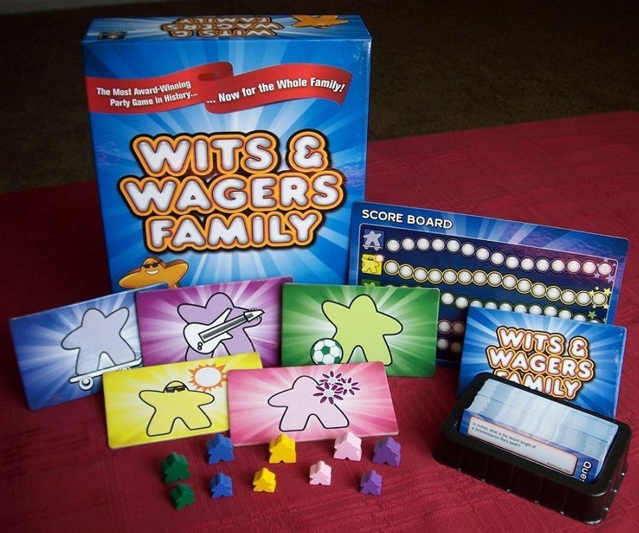 Wits and Wagers Family componenten