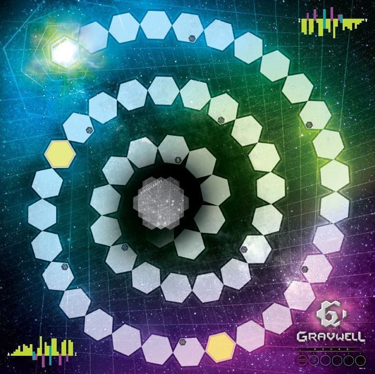 Gravwell: Escape from the 9th Dimension game board