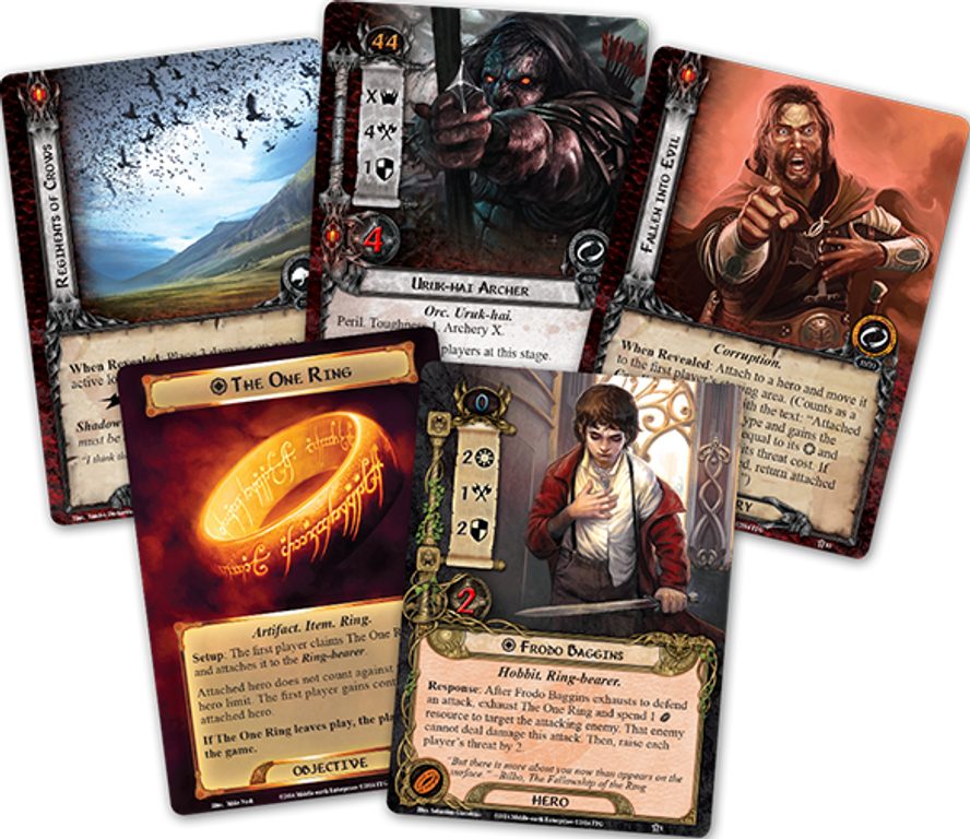 The Lord of the Rings: The Card Game - The Road Darkens kaarten