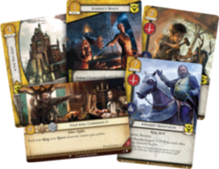 A Game of Thrones: The Card Game (Second Edition) – House Baratheon Intro Deck cards