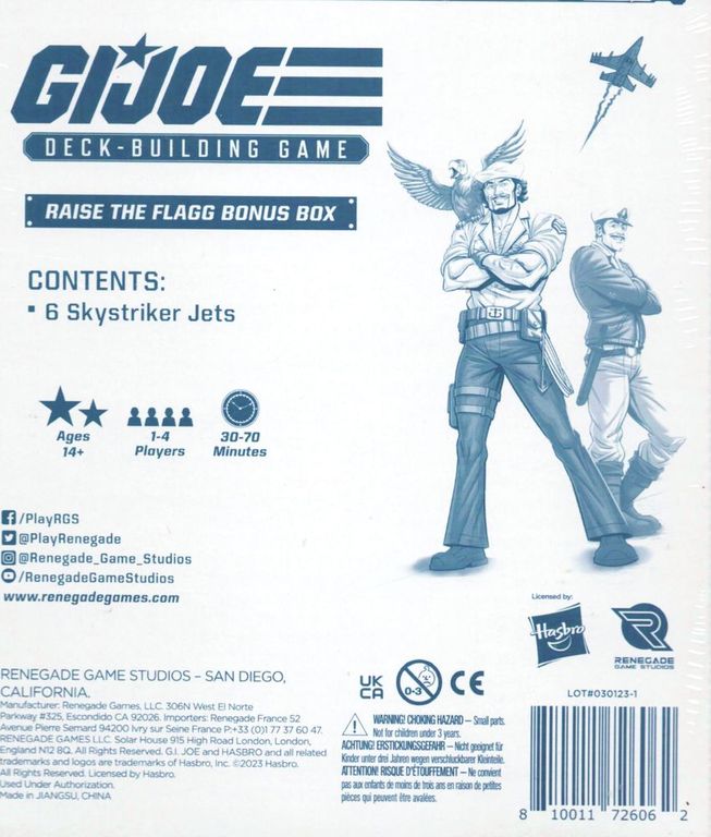 G.I. JOE Deck-Building Game: Raise the Flagg Bonus Box #5 rückseite der box