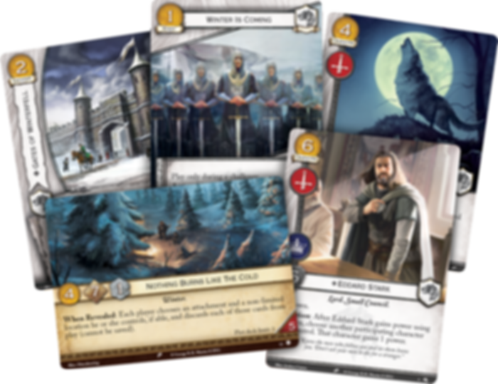 A Game of Thrones: The Card Game (Second Edition) – House Stark Intro Deck kaarten