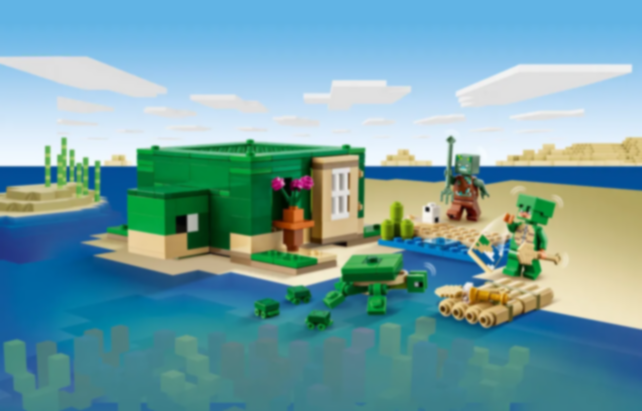 LEGO® Minecraft La maison de la plage de la tortue