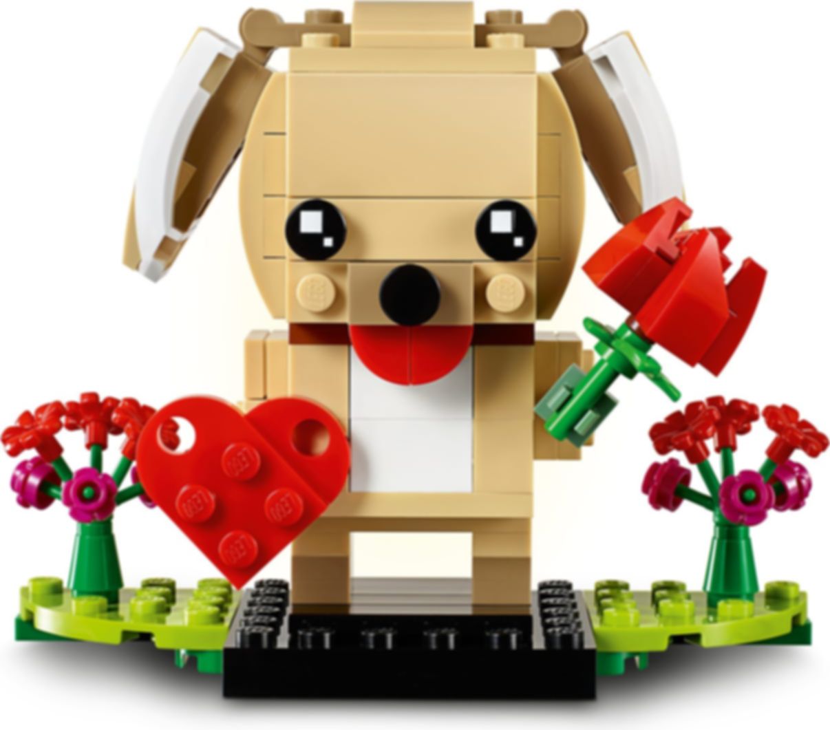 LEGO® BrickHeadz™ Cachorrito de San Valentín partes