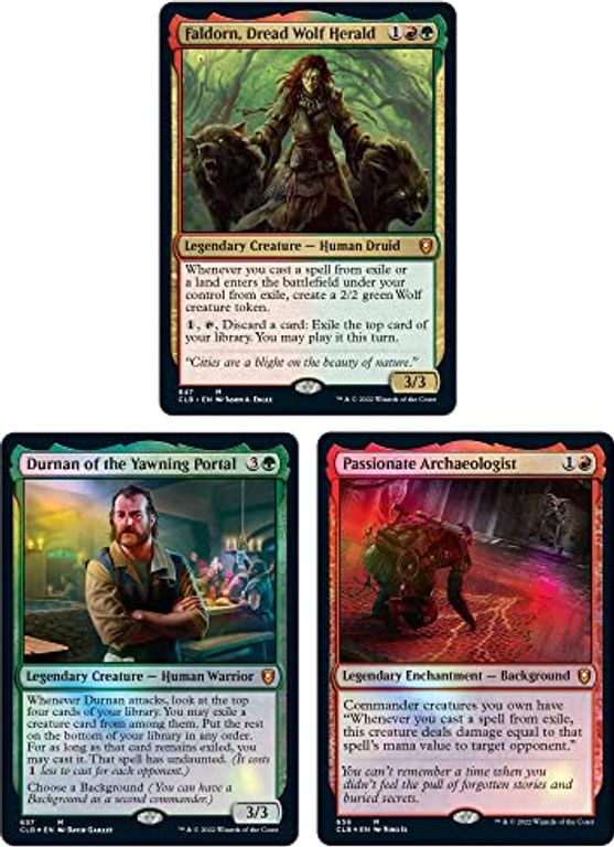 Magic The Gathering - Commander Legends: Battle for Baldur’s Gate - Exit From Exile cards