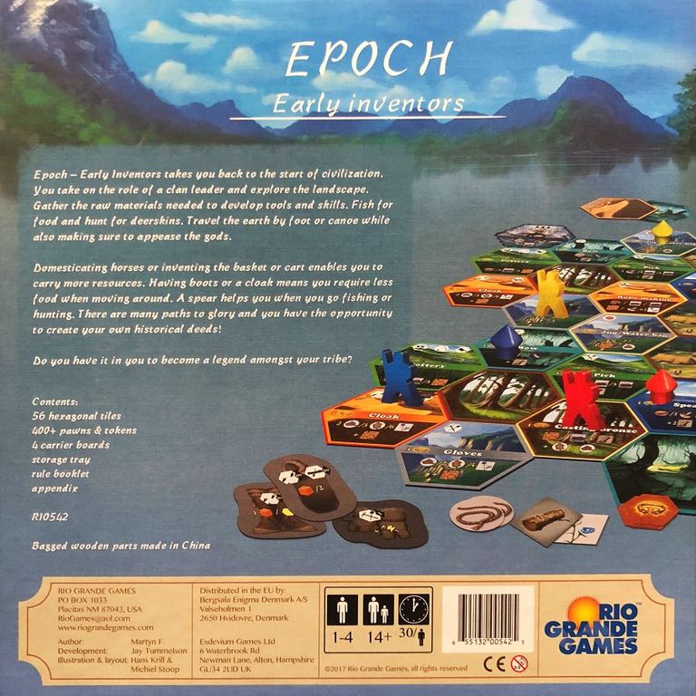 Epoch: Early Inventors back of the box