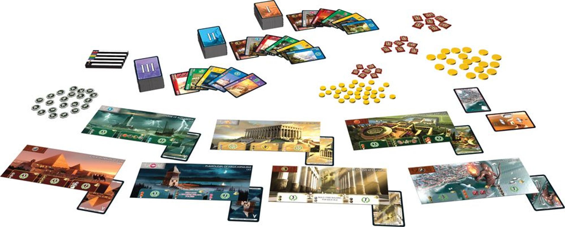 7 Wonders components