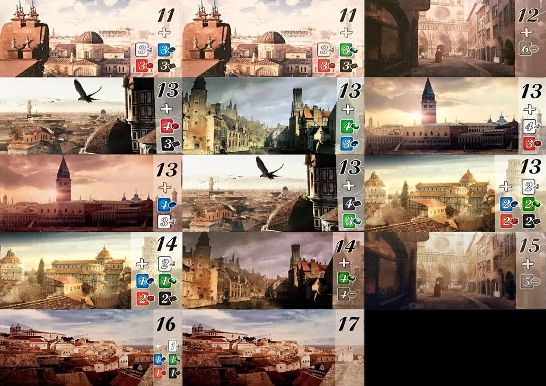 Cities of Splendor cards