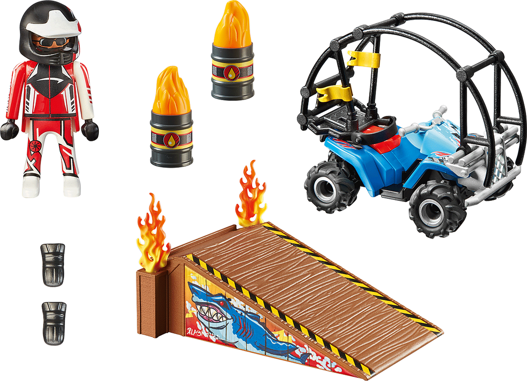 Playmobil® City Action Starter Pack Stunt Show components