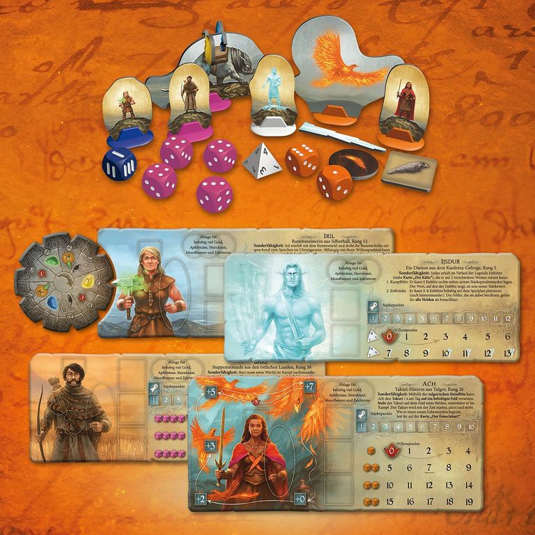 Die Legenden von Andor: Magische Helden components