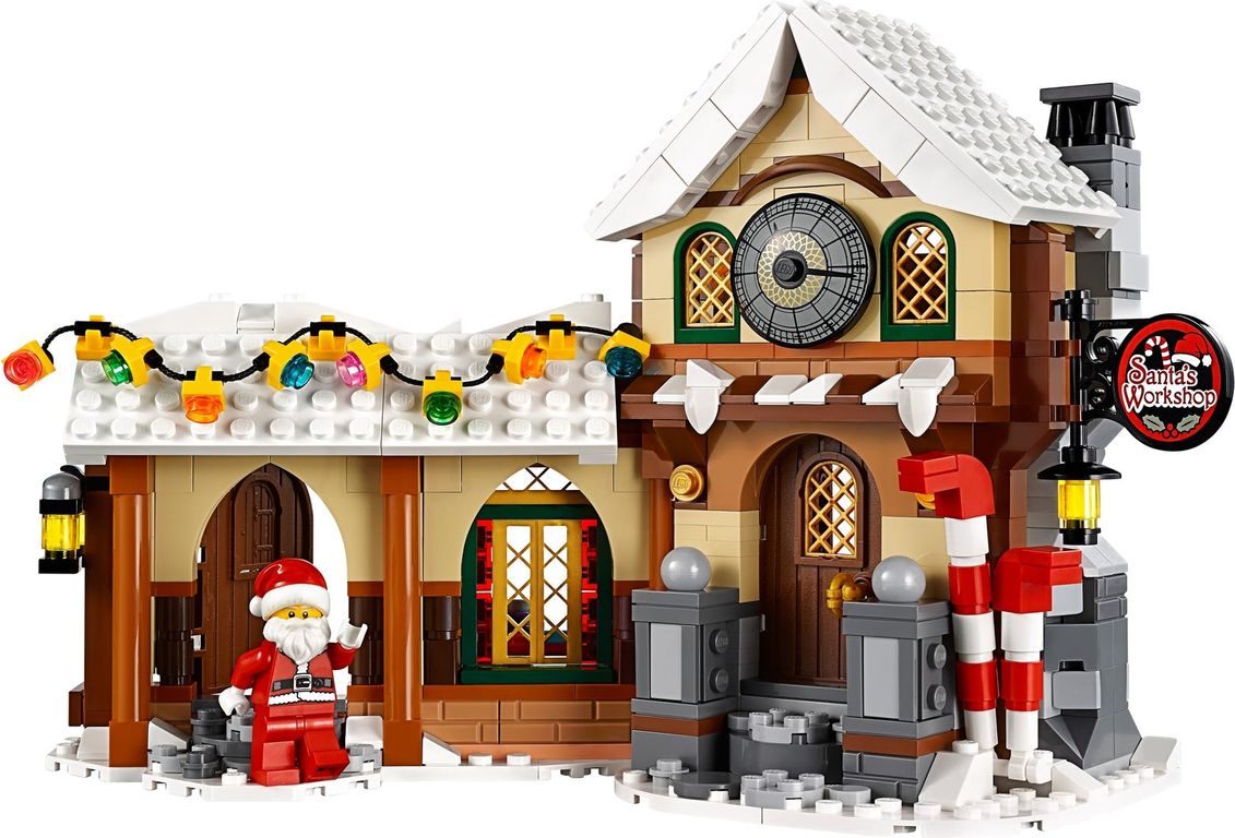 LEGO® Icons Werkplaats van de Kerstman componenten