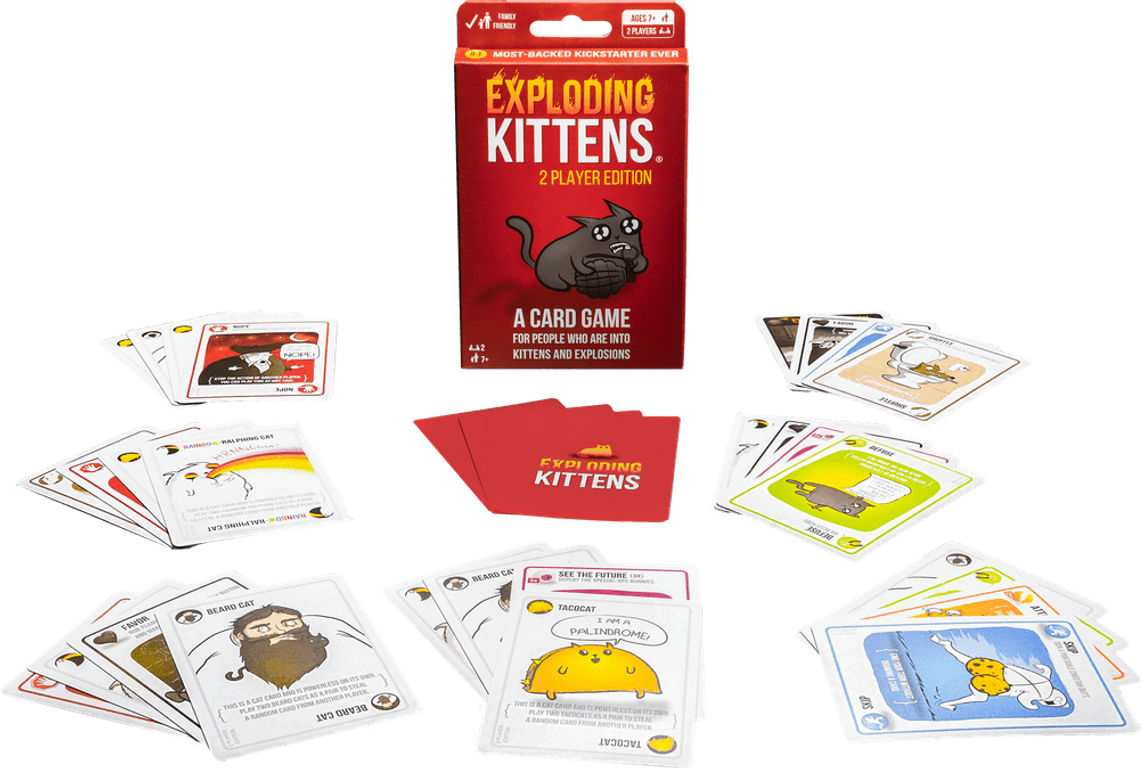 Les meilleurs prix aujourd'hui pour Exploding Kittens: 2-Player Version -  TableTopFinder