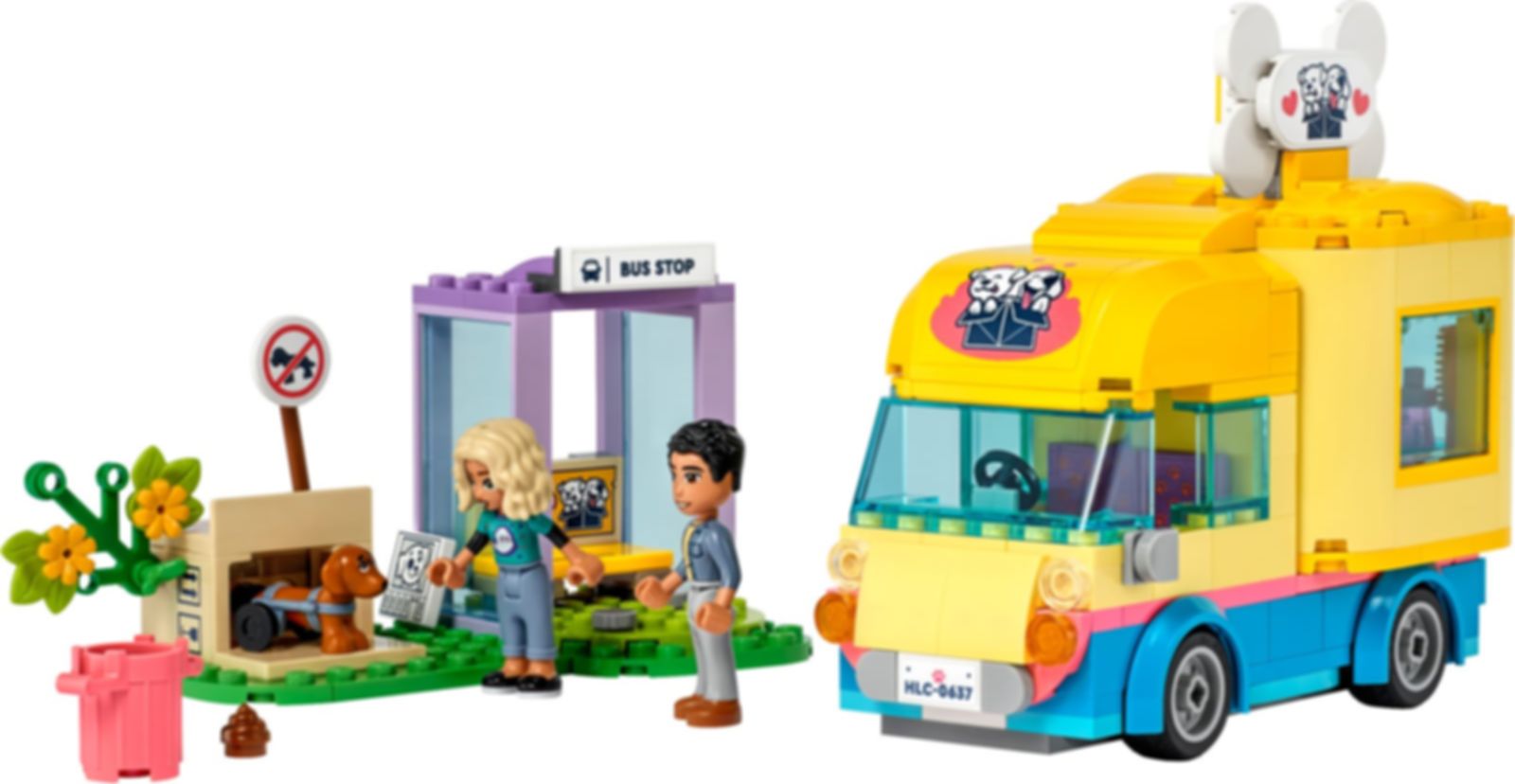 LEGO® Friends Hunderettungswagen komponenten