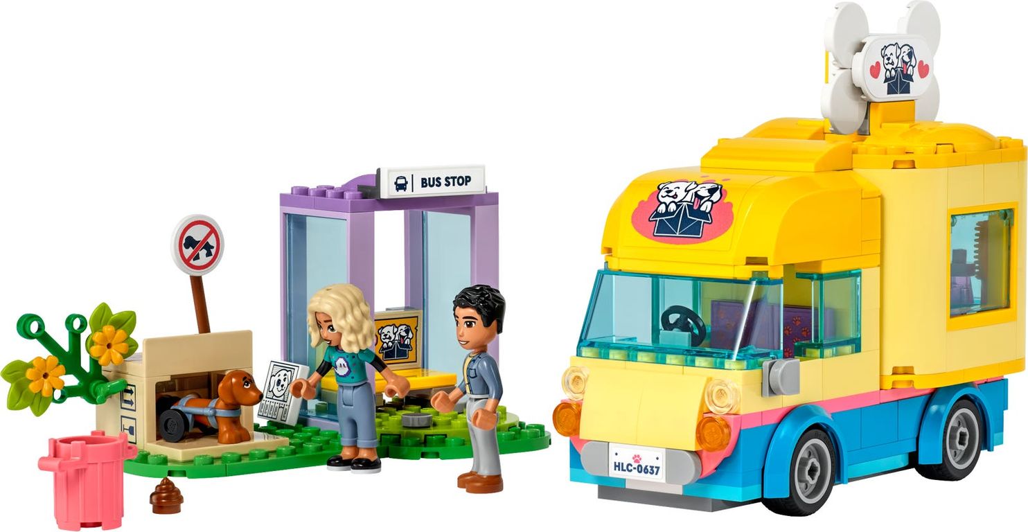 LEGO® Friends Dog Rescue Van components