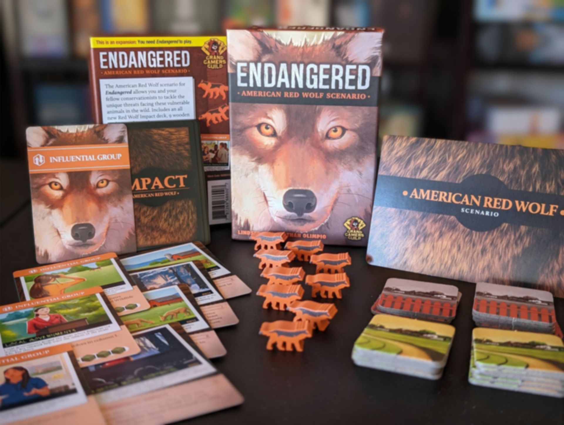 Endangered: American Red Wolf Scenario components