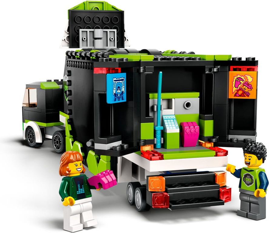 LEGO® City Le camion de tournois de jeux vidéo face arrière