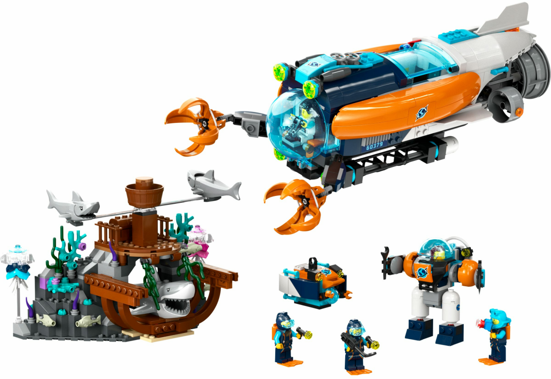 LEGO® City Deep-Sea Explorer Submarine components