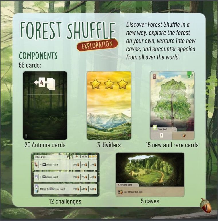Forest Shuffle: Exploration back of the box