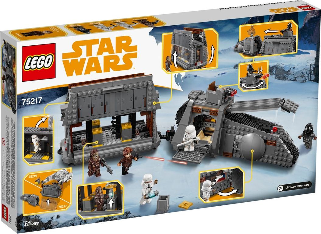 LEGO® Star Wars Véhicule Impérial Conveyex Transport™ dos de la boîte