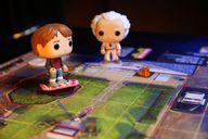 Funkoverse Strategy Game: Back to the Future 100 – Marty McFly & Doc Brown components