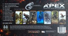 Apex Theropod Deck-Building Game back of the box