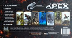 Apex Theropod Deck-Building Game rückseite der box