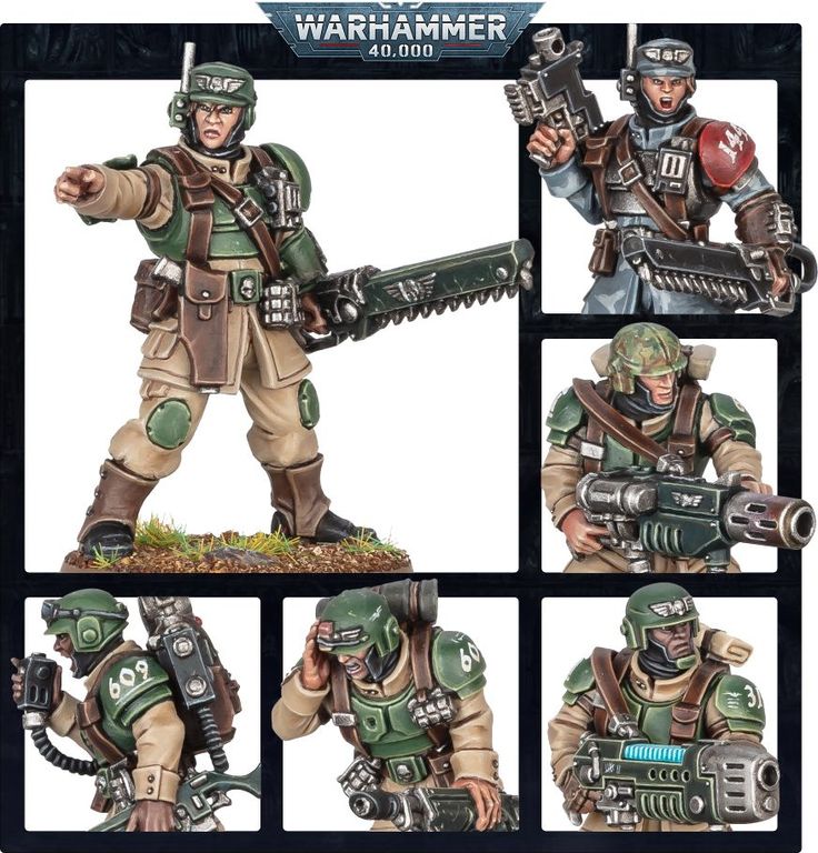 Warhammer 40,000 - Astra Militarum: Cadian Shock Troops (2023 Edition) miniaturas