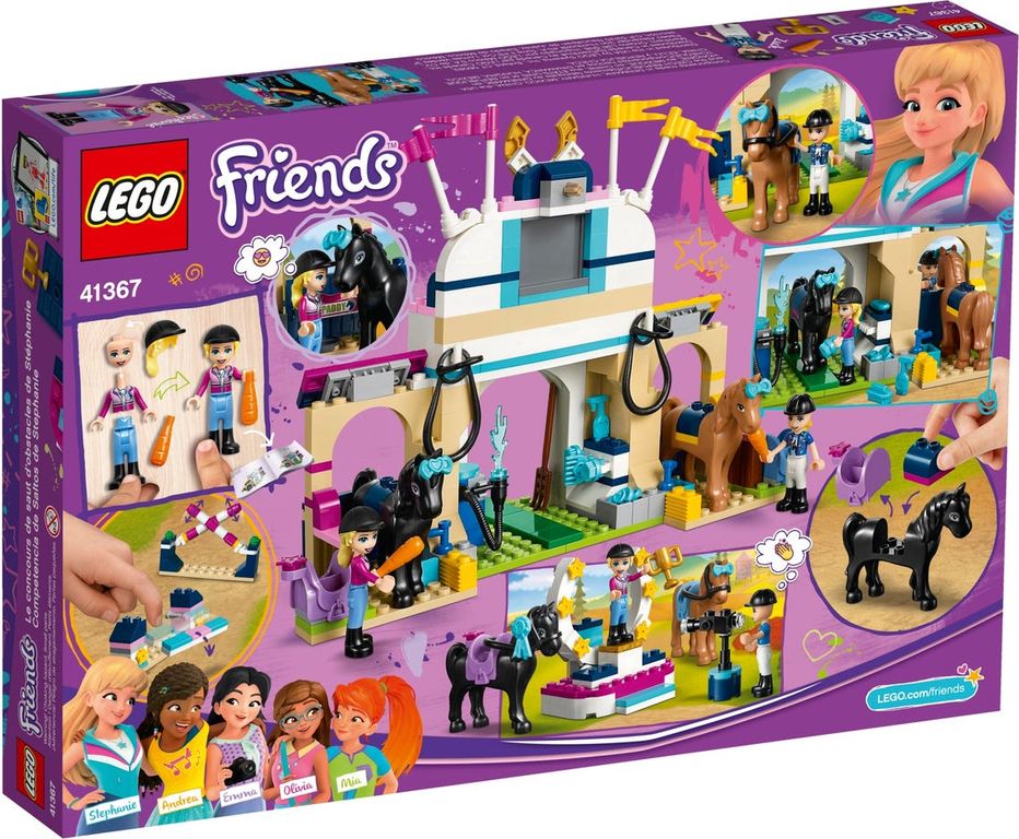 LEGO® Friends Stephanies Reitturnier rückseite der box