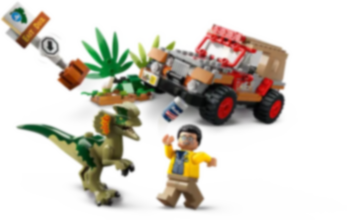 LEGO® Jurassic World Dilophosaurus hinderlaag speelwijze