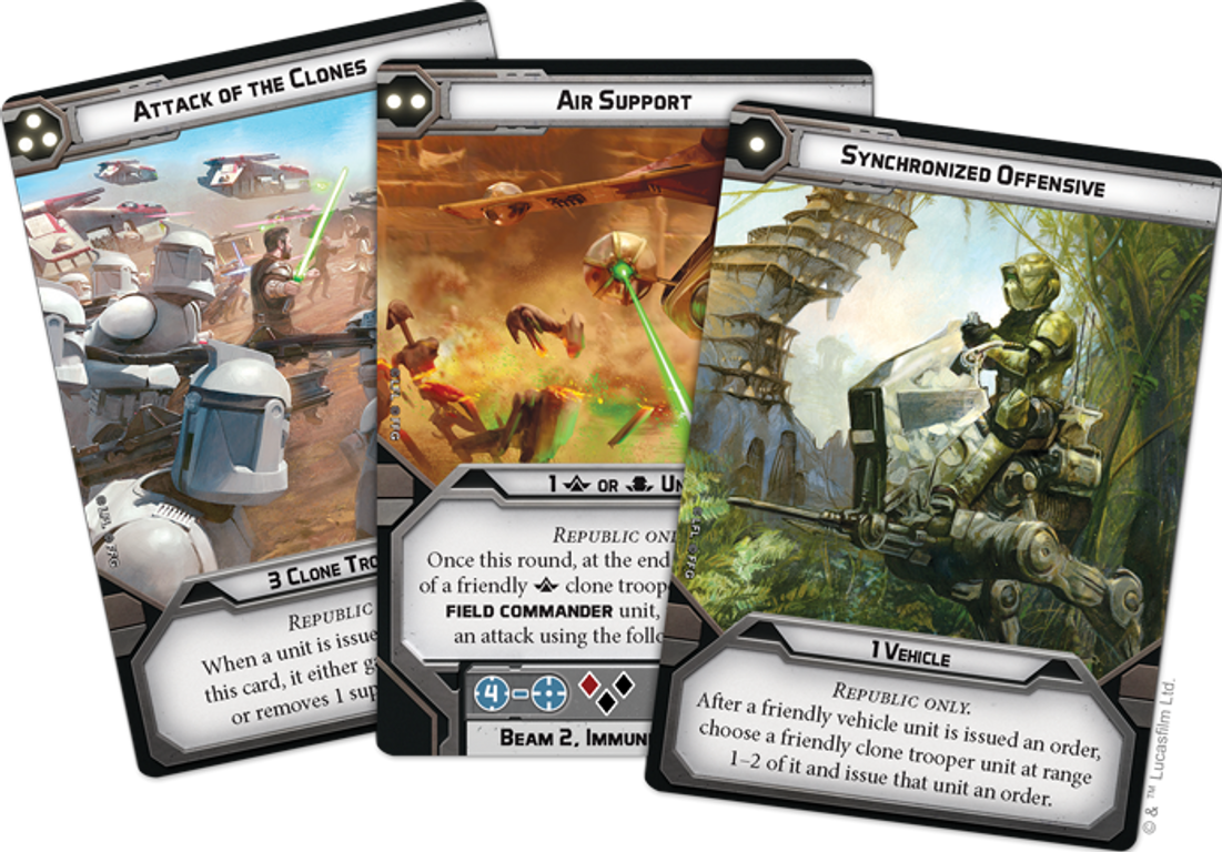 Star Wars: Legion – Republic Specialists Personnel Expansions cards