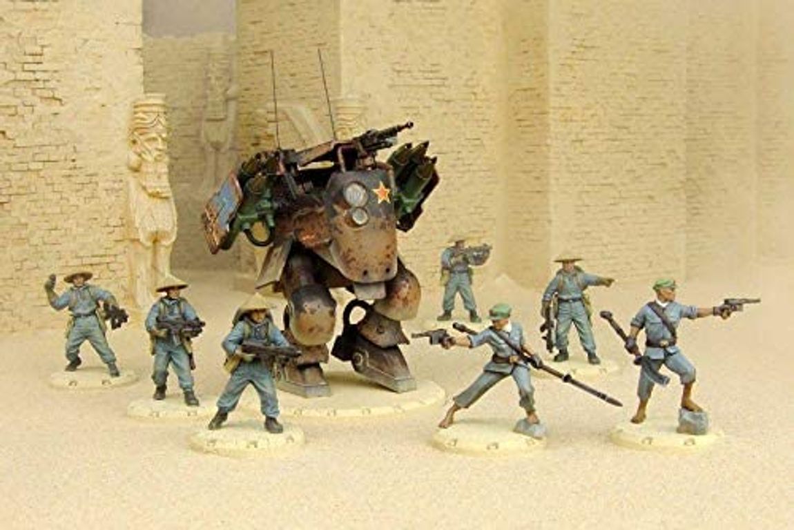 Dust Tactics: Chinese army starter set - "Battlegroup PLA" miniatures