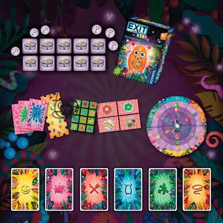 Exit: The Game – Kids: Riddles in Monsterville components