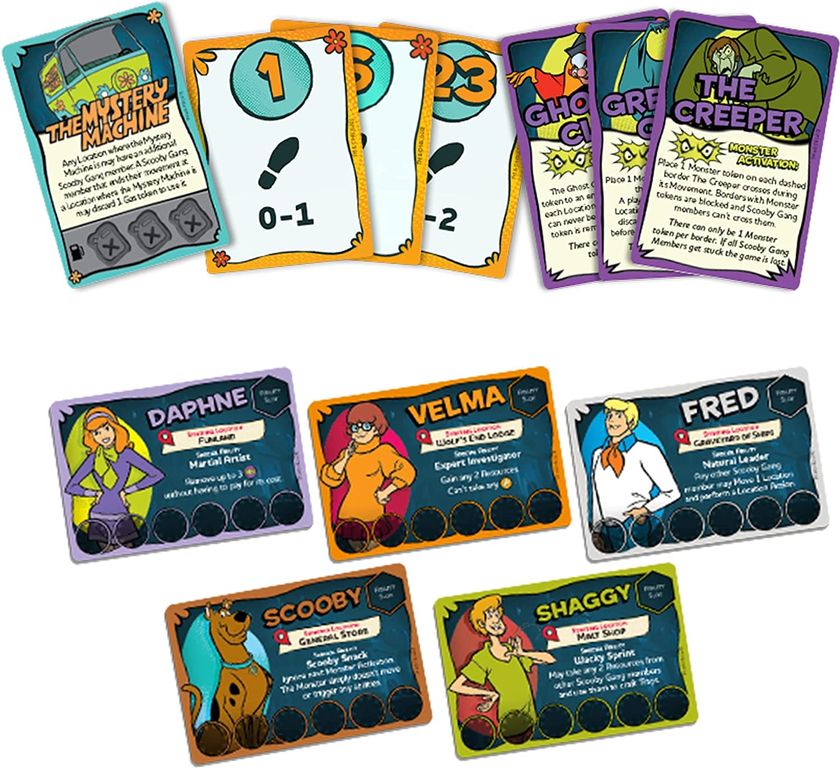 Scooby-Doo! The Board Game cartas