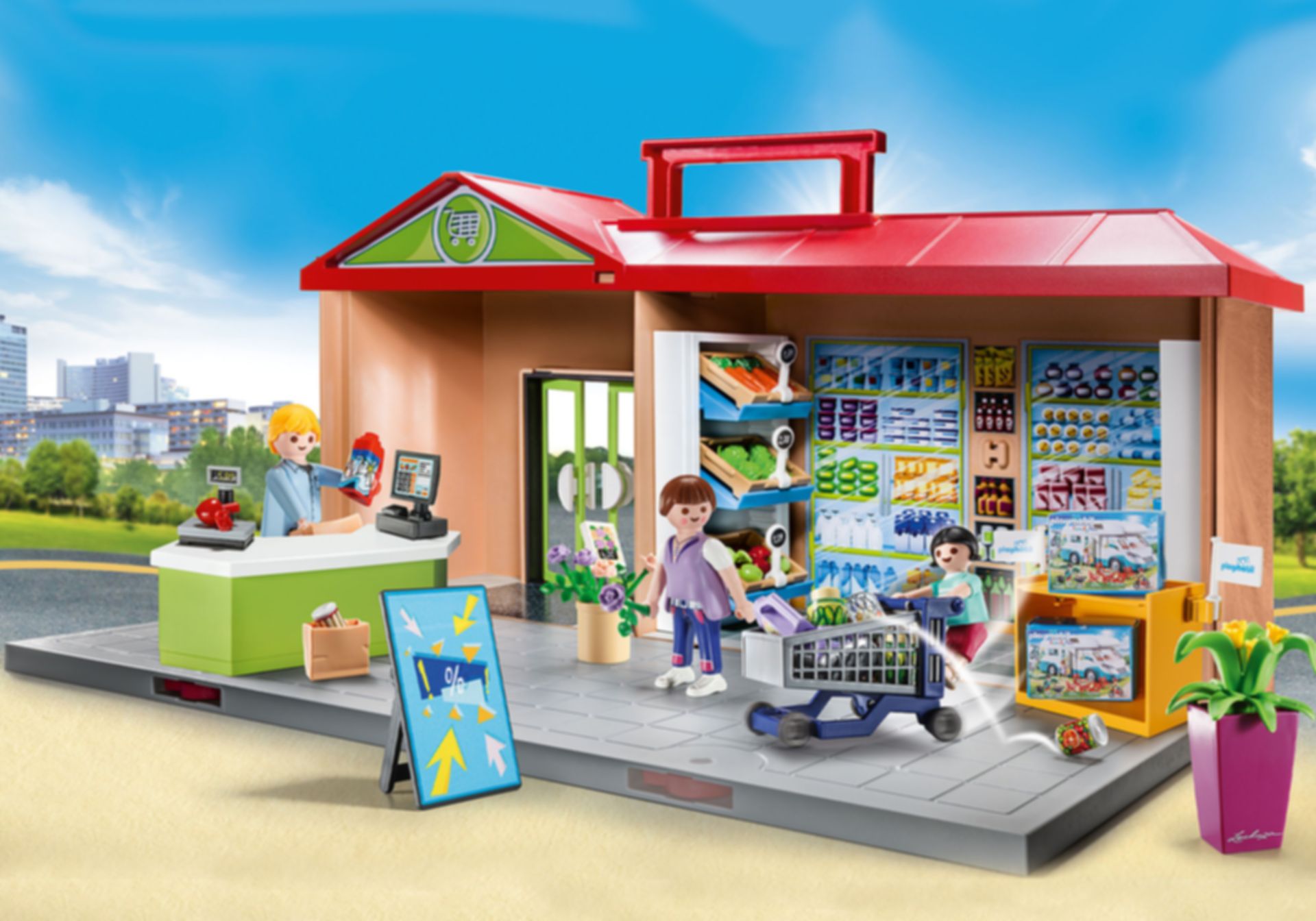 Playmobil® City Life Épicerie transportable