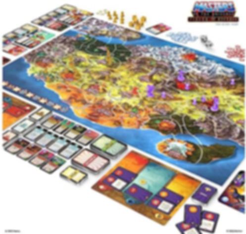 Masters of The Universe: Fields of Eternia The Board Game components
