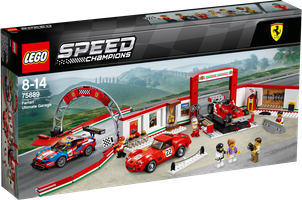 LEGO® Speed Champions Taller definitivo de Ferrari