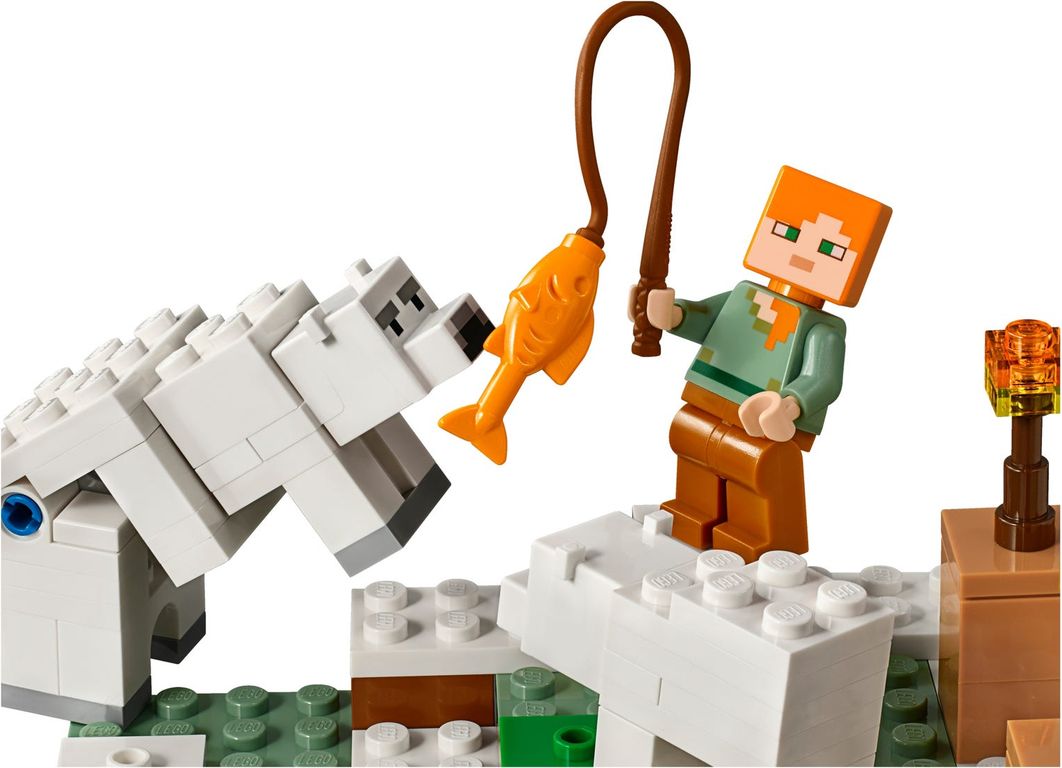 LEGO® Minecraft El iglú polar jugabilidad