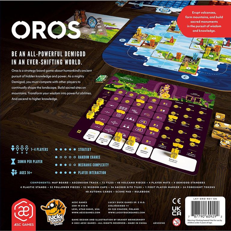 Oros rückseite der box