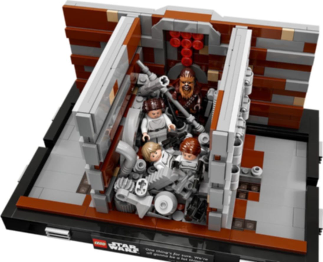 LEGO® Star Wars Diorama: Compactador de Basura de la Estrella de la Muerte partes