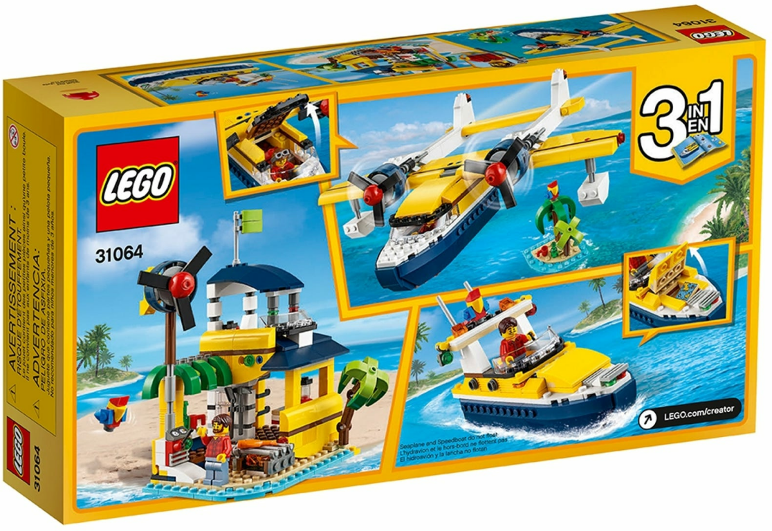 LEGO® Creator Wasserflugzeug-Abenteuer rückseite der box