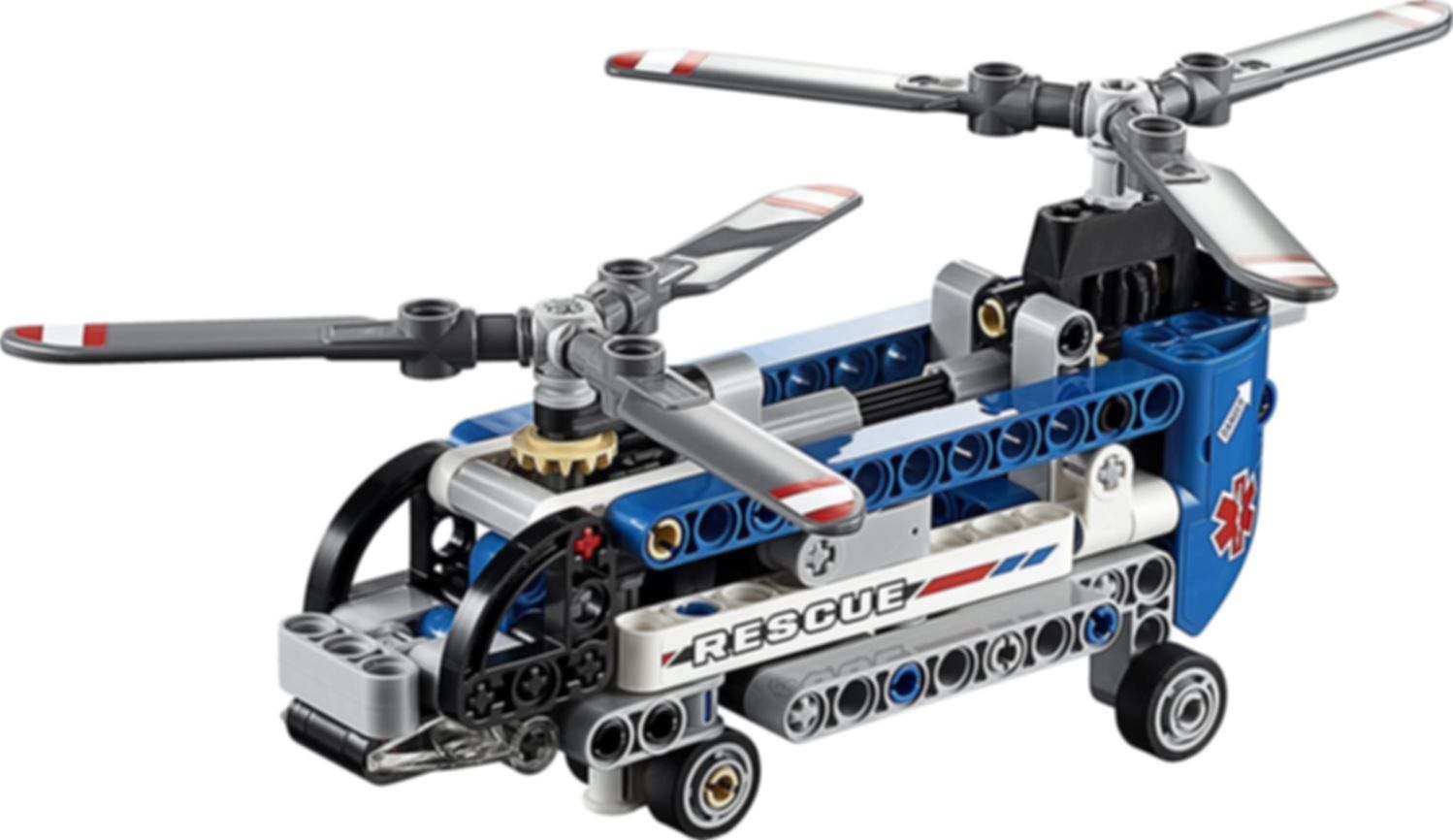 LEGO® Technic Helikopter met Dubbele Rotor componenten