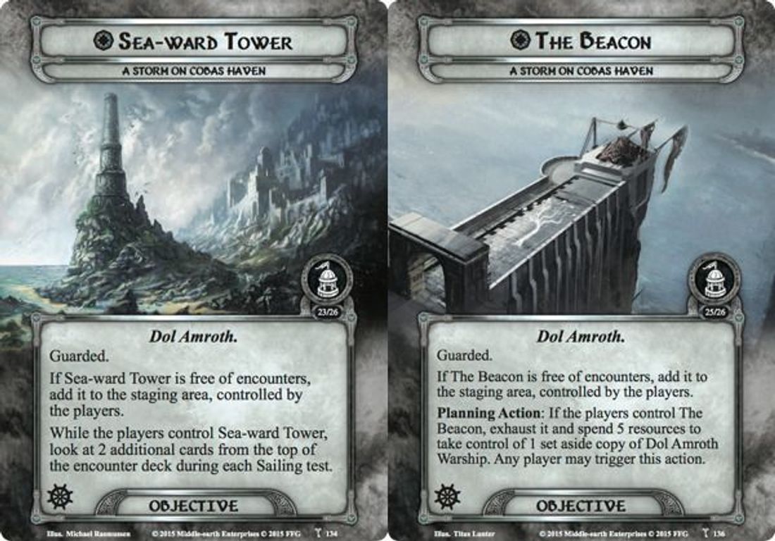 The Lord of the Rings: The Card Game - A Storm on Cobas Haven kaarten