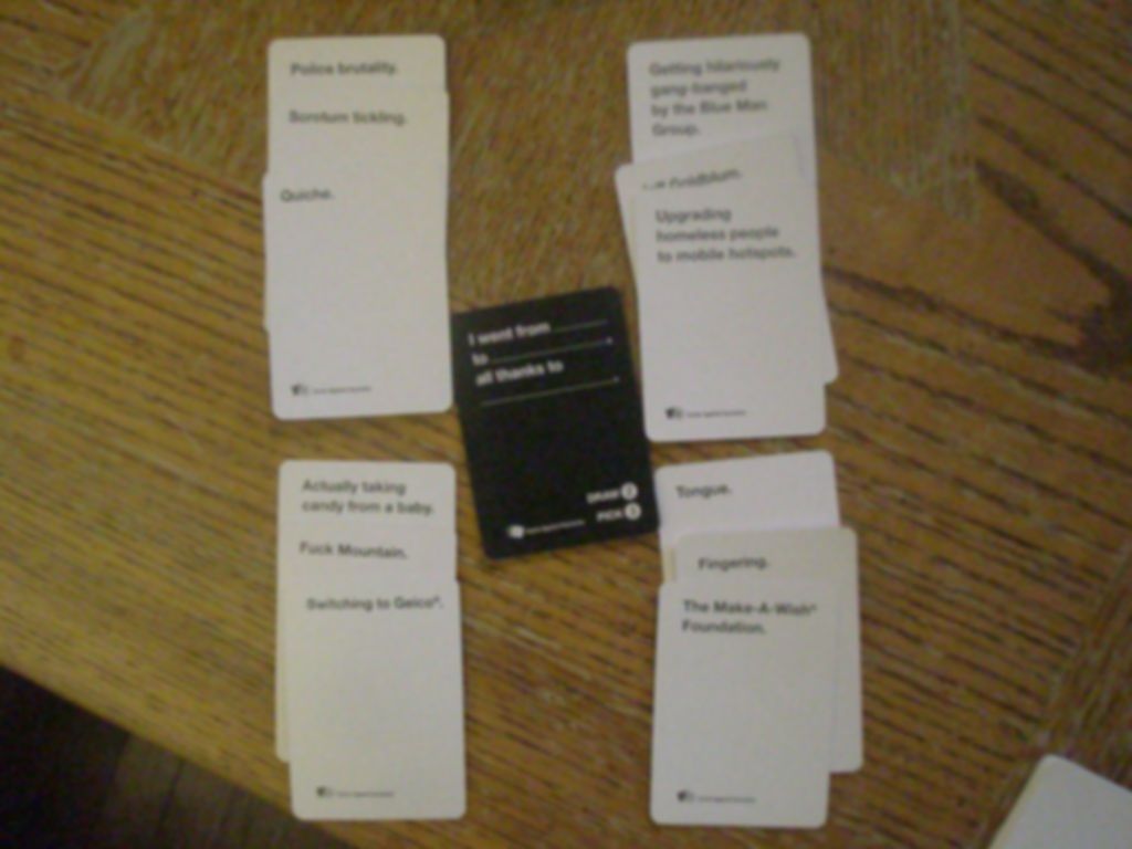 Cards Against Humanity cartas