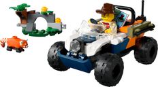 LEGO® City Jungleonderzoekers: rode panda-missie met terreinwagen componenten