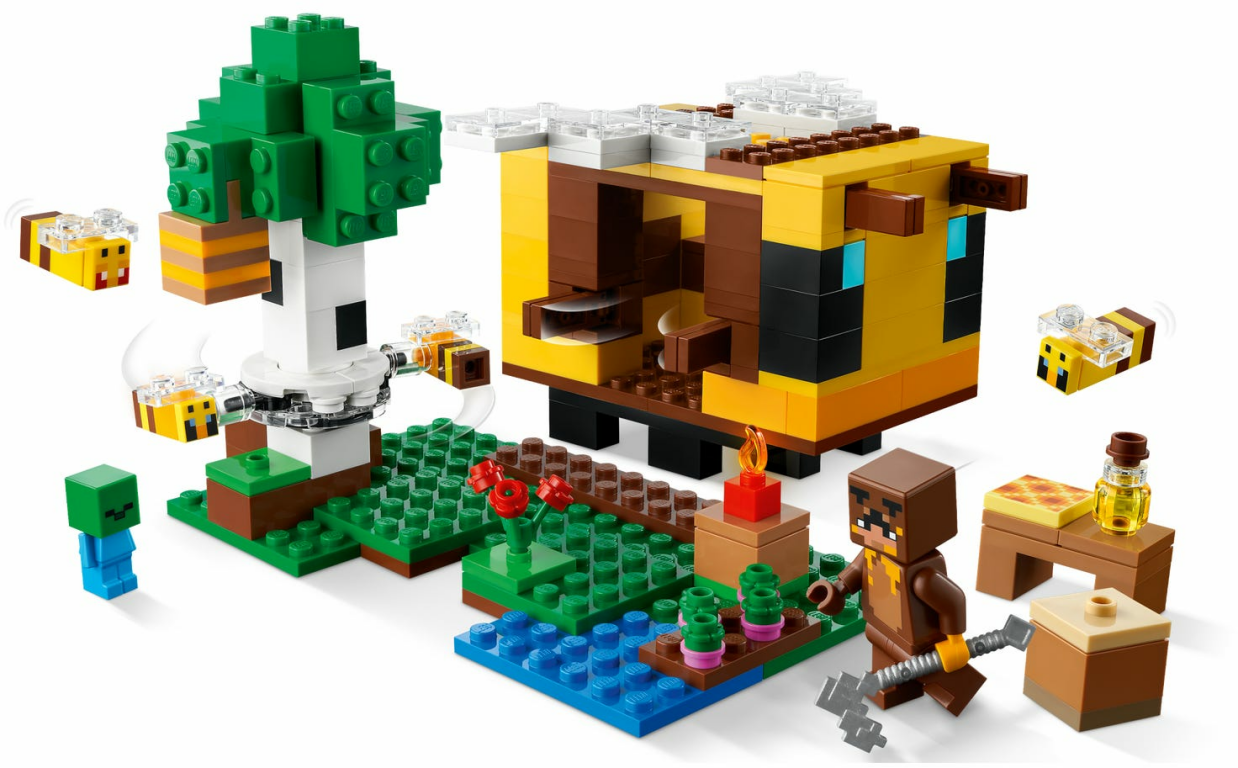 LEGO® Minecraft Das Bienenhäuschen komponenten