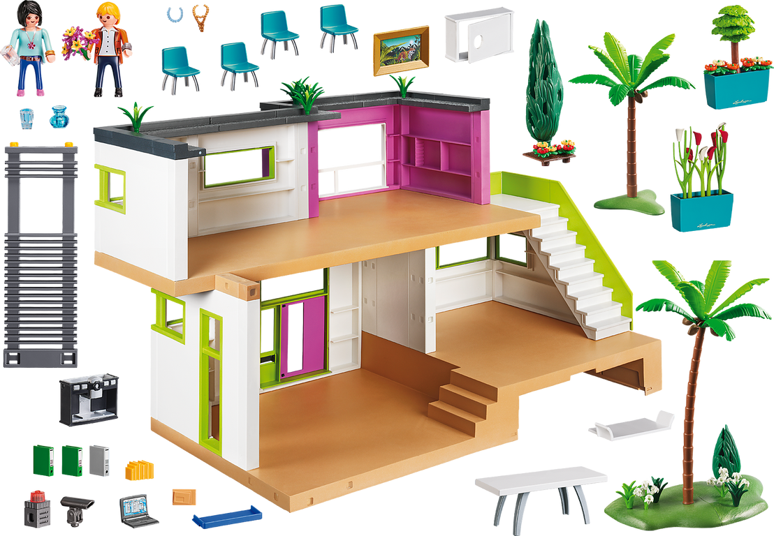 Playmobil® City Life Modern Luxury Mansion components